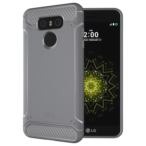 LG G6 Case, TUDIA Ultra Slim Carbon Fiber Design Lightweight [TAMM] TPU Bumper Shock Absorption Case for LG G6