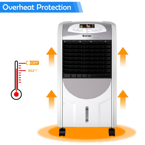 Costway Portable Air Cooler Fan & Heater Humidifier w/ Washable Filter Remote Control
