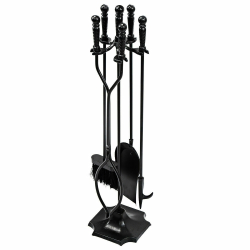 5 Pcs 31 Hearth Tool Fireplace Set Fire Tools Set Black Home