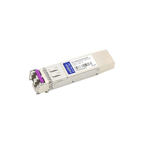 ADDON  Msa And Taa Compliant 10GBase-Cwdm Sfp+ Transceiver (Smf, 1490Nm, 40Km, Lc, Dom)