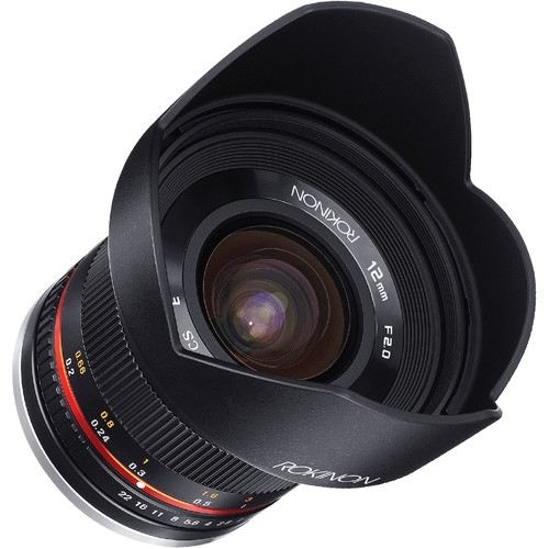 ROKINON  ® 12MM F2.0 Ultra Wide Angle Lens for Sony E-Mount (Black)