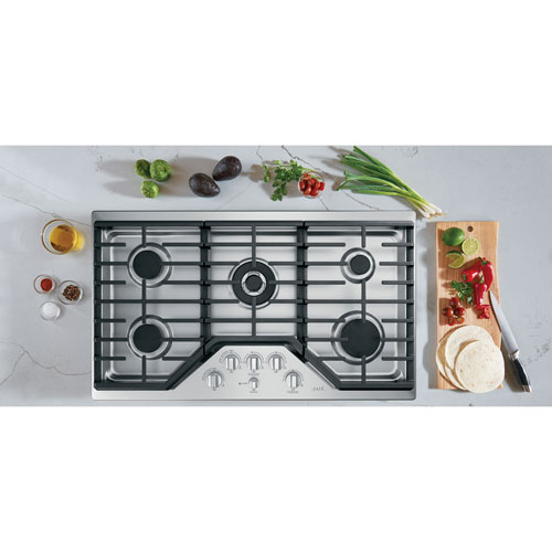 Café 36" 5-Burner Gas Cooktop - Stainless Steel