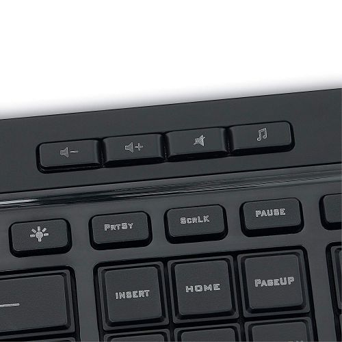 Verbatim Illuminated Wired Keyboard, Black, 19.10in. x 8.10in. x 1.20in.