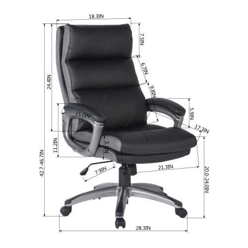 High Back Manager's Faux Leather Chair