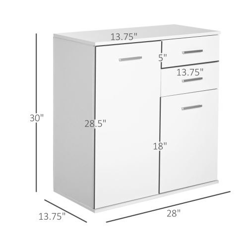 HOMCOM Free Standing Storage Cabinet