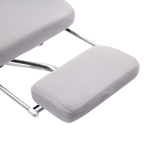 Vinsetto Executive Office Chair, Ergonomic Swivel Mesh High Back Desk Chair with Rotatable Headrest and Armrest, Adjustable Lumbar Support, Grey