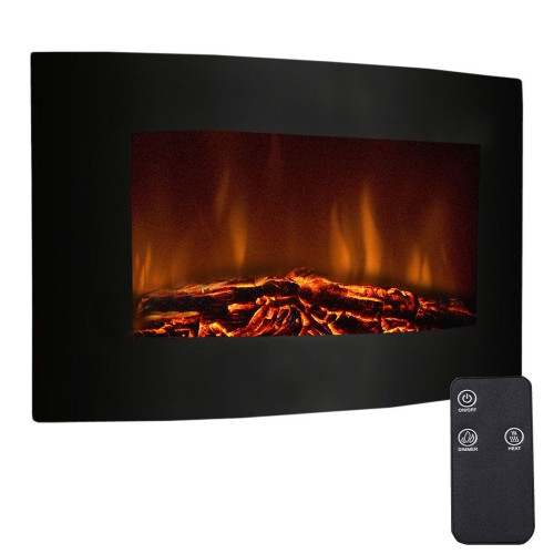 35 Xl Large 1500w Adjustable Electric Wall Mount Fireplace Heater