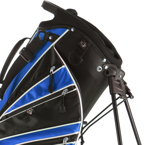 Costway Golf Stand Cart Bag Club w/6 Way Divider Carry Organizer Pockets Storage Blue