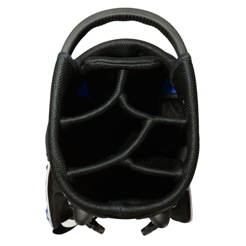 Costway Golf Stand Cart Bag Club w/6 Way Divider Carry Organizer Pockets Storage Blue