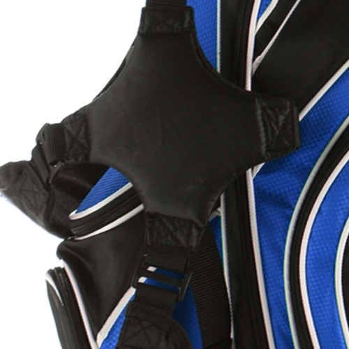 Costway Golf Stand Cart Bag Club w/6 Way Divider Carry Organizer Pockets Storage Blue