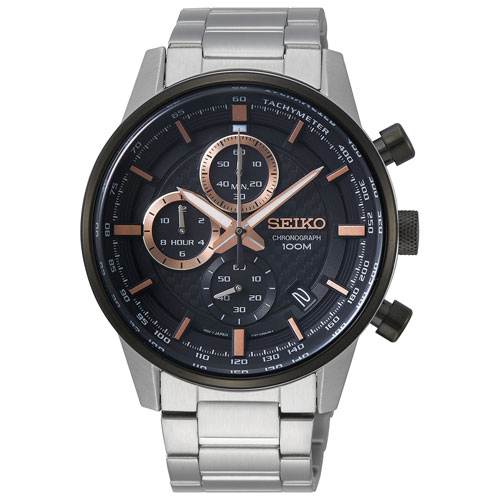 seiko 43mm men's chronograph