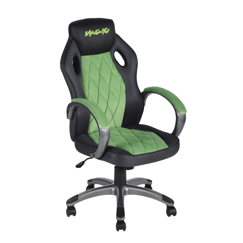 Bonded Leather Executive Gaming Chair Green