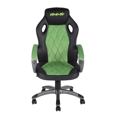 Bonded Leather Executive Gaming Chair Green