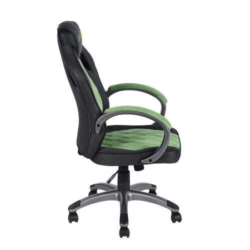 Bonded Leather Executive Gaming Chair Green