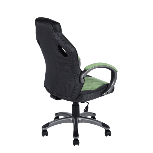 Bonded Leather Executive Gaming Chair Green