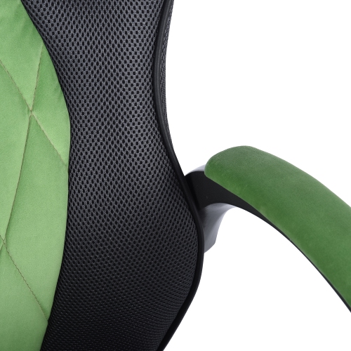 Bonded Leather Executive Gaming Chair Green