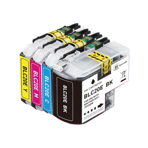 Compatible Brother LC20E Ink Cartridge Combo BK/C/M/Y by Superink