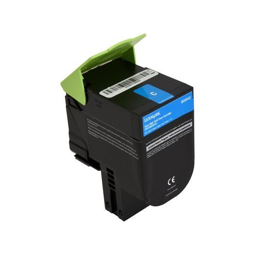 Compatible Lexmark 80C1HC0 High YIeld Cyan Toner By Superink