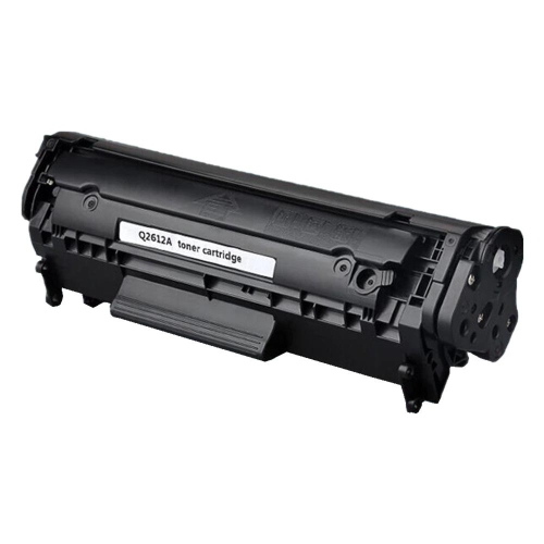 Compatible HP 12A Black Toner Cartridge By Superink