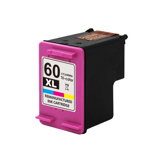 Remanufactured HP 60XL Tri-Color Ink Cartridge CC644WC By Superink