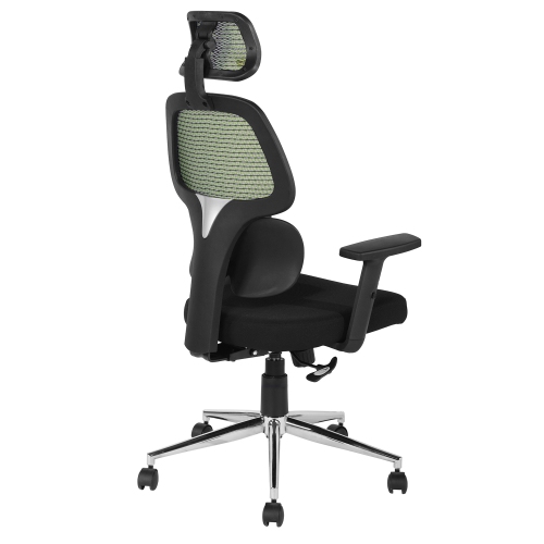High Back Mesh Executive Office Chair with Neck Support-Green