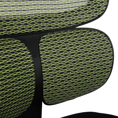 High Back Mesh Executive Office Chair with Neck Support-Green