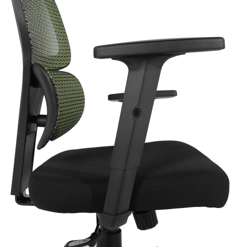 High Back Mesh Executive Office Chair with Neck Support-Green