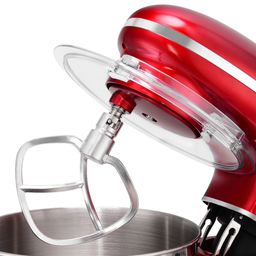 Batteur sur socle électrique à 6 vitesses 120 V/660 W 6 L de Costway - Acier inoxydable