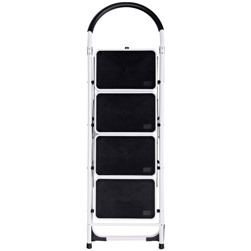 4 Step Ladder Folding Stool Heavy Duty 330lbs Capacity Industrial Lightweight