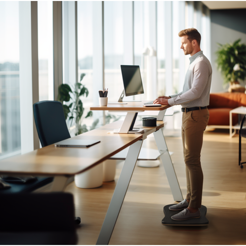AnthroDesk ErgoActive Mat Standing Desk Anti-Fatigue Balance Board