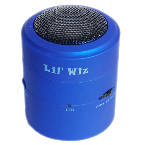 Lil' Wiz [10W] Surface Vibration Speaker [With SD Card Slot] Surface Resonating Speaker - Blue