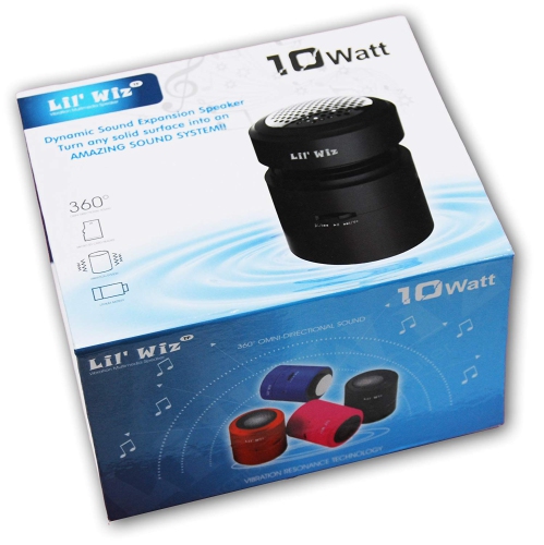 Lil' Wiz [10W] Surface Vibration Speaker [With SD Card Slot] Surface Resonating Speaker - Blue