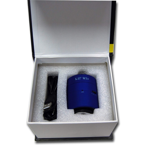 Lil' Wiz [10W] Surface Vibration Speaker [With SD Card Slot] Surface Resonating Speaker - Blue