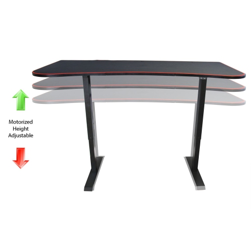 Boost Industries FS-M63 Floor Standing Motorized Height Adjustable Gaming/PC Desk