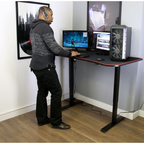 Boost Industries FS-M63 Floor Standing Motorized Height Adjustable Gaming/PC Desk