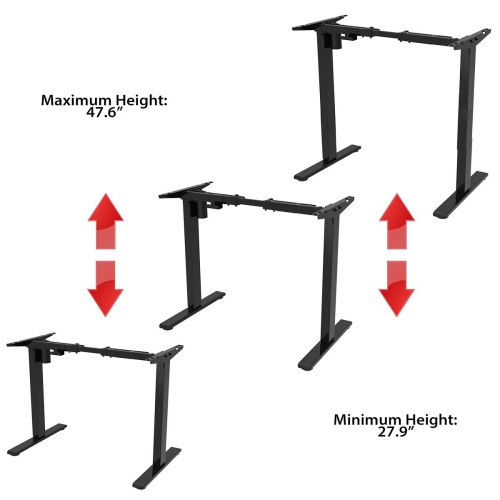 Boost Industries FS-M63 Floor Standing Motorized Height Adjustable Gaming/PC Desk