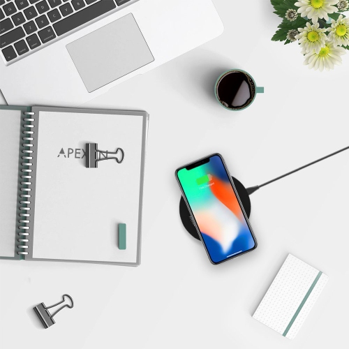 Apexan Fast Wireless Charger | 10W for iPhone 13, 12, 11, Xs & XR Certified Qi | Qi Fast 10W Wireless Charging Pad