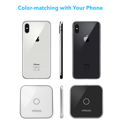 Apexan Ultimate Wireless Charger Compatible for Apple iPhone Xs/Xs Max/X/ XR/ 8/8+ & Fully Supports Qi Compatible Devices