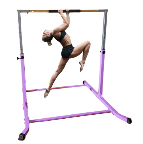Barres horizontales pour enfants Gymnastics Kip Bar barres ajustables Jungle Gym Monkey bars de ProKidFit pour enfants et adultes – Violet