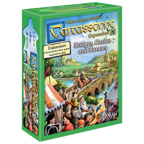 Jeu de société Carcassonne Expansion 8: Bridges, Castles, and Bazaars - Anglais