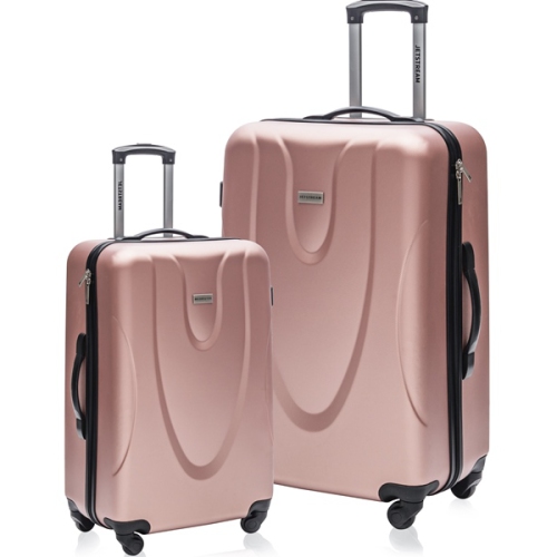 rose gold luggage set