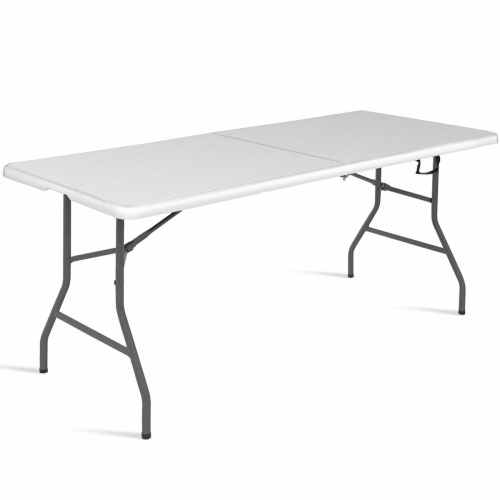 Costway 6' Folding Table Portable Plastic Indoor Outdoor Picnic Party Dining Camp Table