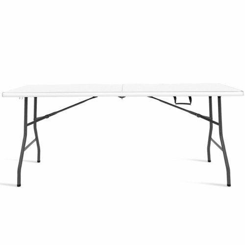 Costway 6' Folding Table Portable Plastic Indoor Outdoor Picnic Party Dining Camp Table