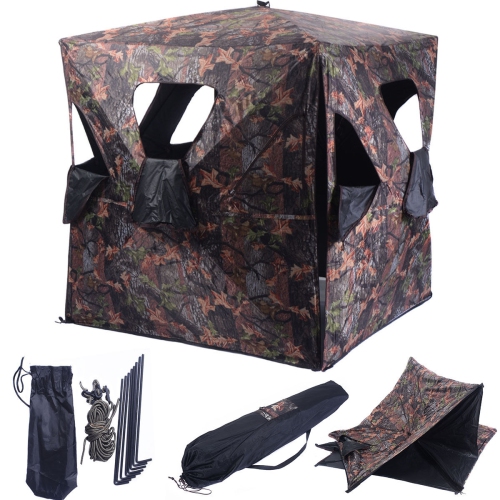 Costway Ground Hunting Blind Portable Deer Pop Up Camo Hunter Weather Proof