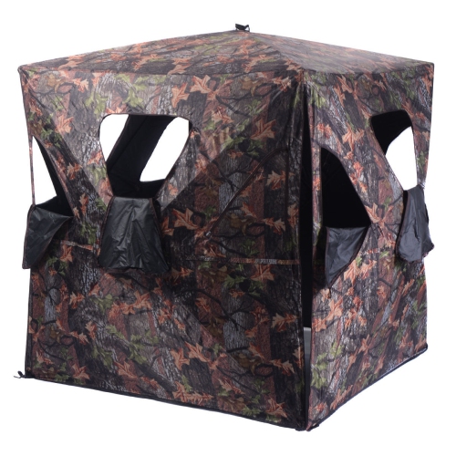 Costway Ground Hunting Blind Portable Deer Pop Up Camo Hunter Weather Proof