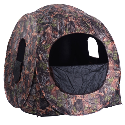 Costway Portable Hunting Blind Pop Up Ground Camo Enclosure Weather Resistant