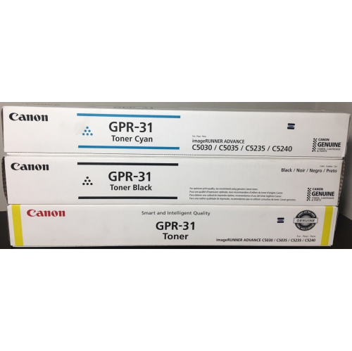 Canon GPR-31 / 2802B003AA/ 2798B003AA/ 2794B003AA. Genuine Toner. for ImageRunner C5030, C5035 (BCMY)