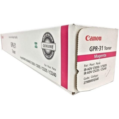 Canon GPR-31 / 2802B003AA/ 2798B003AA/ 2794B003AA. Genuine Toner. for ImageRunner C5030, C5035 (BCMY)
