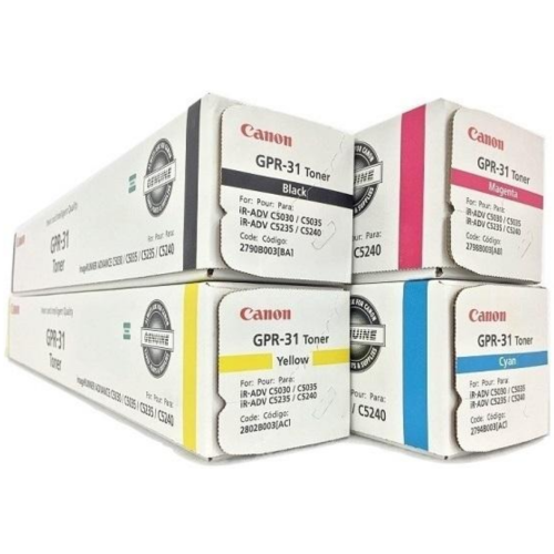 Canon GPR-31 |2790B003AA|2802B003AA| 2798B003AA|2794B003AA. Genuine Toner. for ImageRunner C5030, C5035 (BCMY)