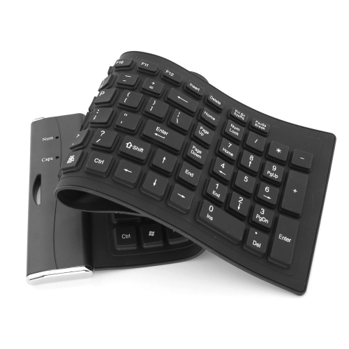 axGear Waterproof Silicone Keyboard Foldable Flexible USB Dustproof DirtProof Full Size